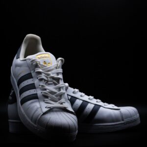 black and white adidas sneakers